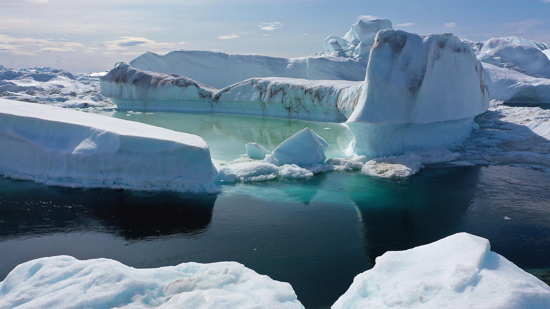 Гренландия ледник ледяной щит